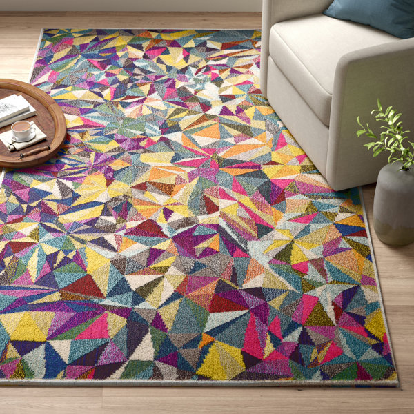 Colorful Geometric Rug | Wayfair